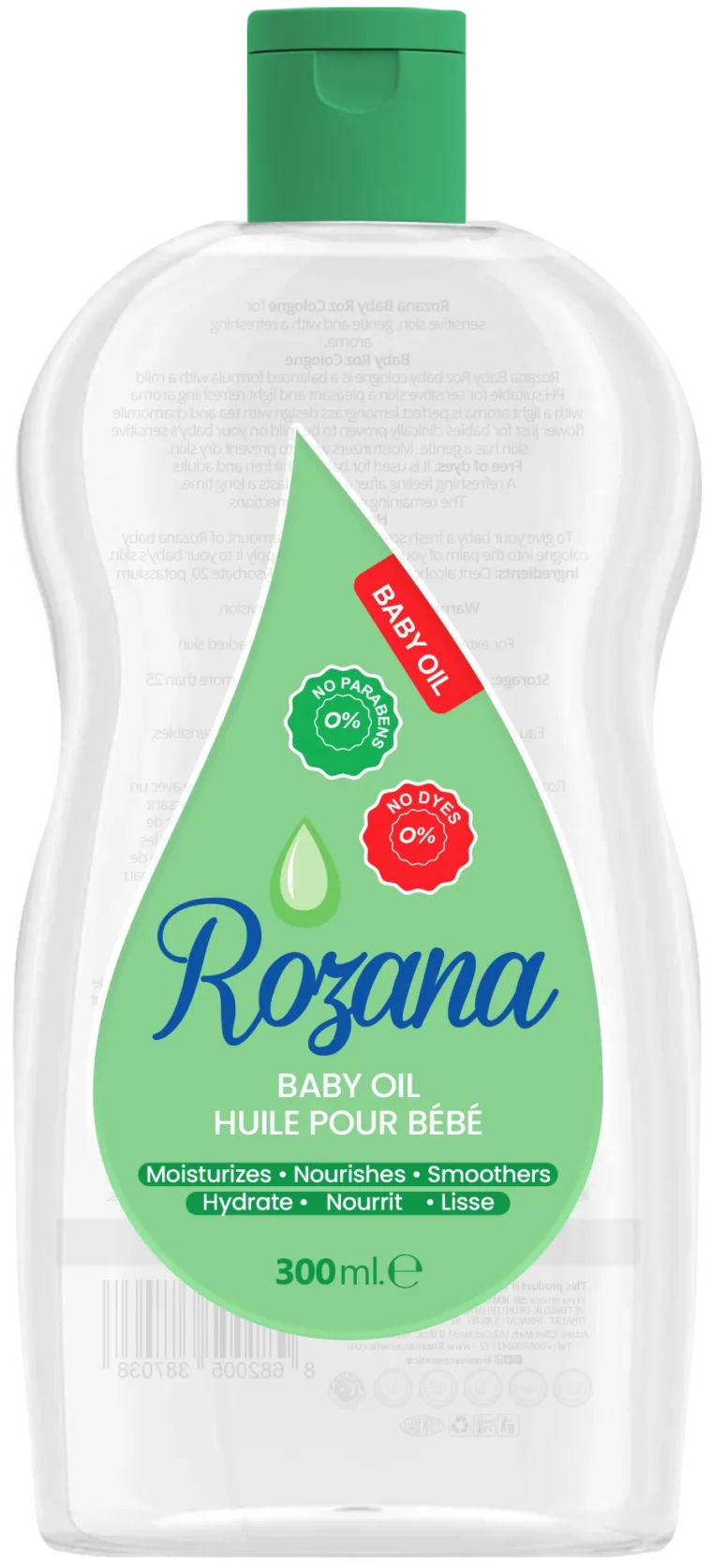 BABY ROZ BABY OIL – GREEN – 300 mL