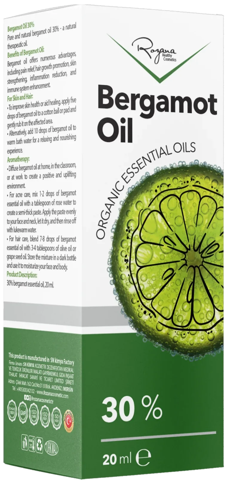 ROZANA BERGAMOT OIL 30%