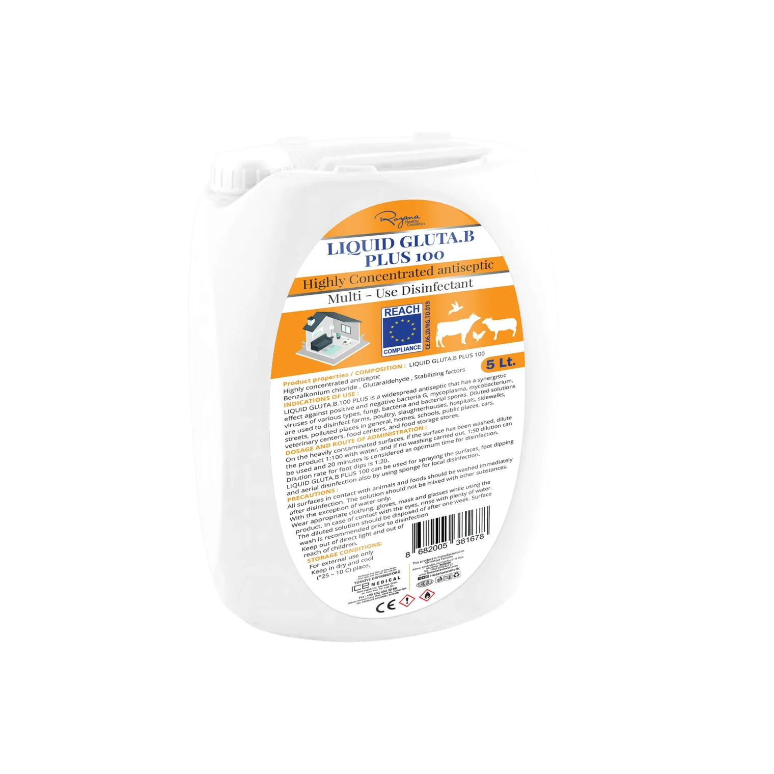 ROZANA GLUTA.B PLUS 100 5L