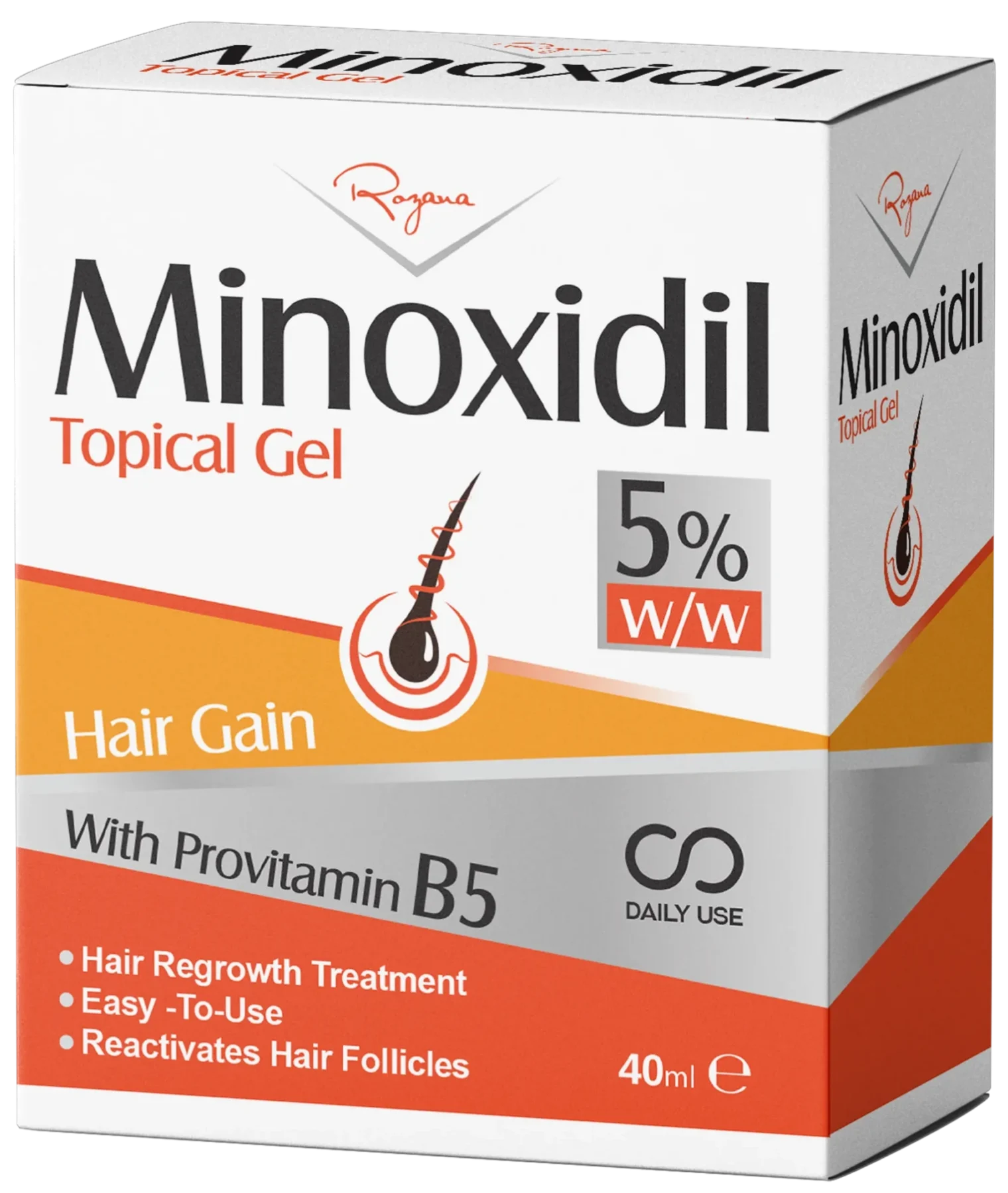 ROZANA MINOXIDIL TOPICAL GEL 5%