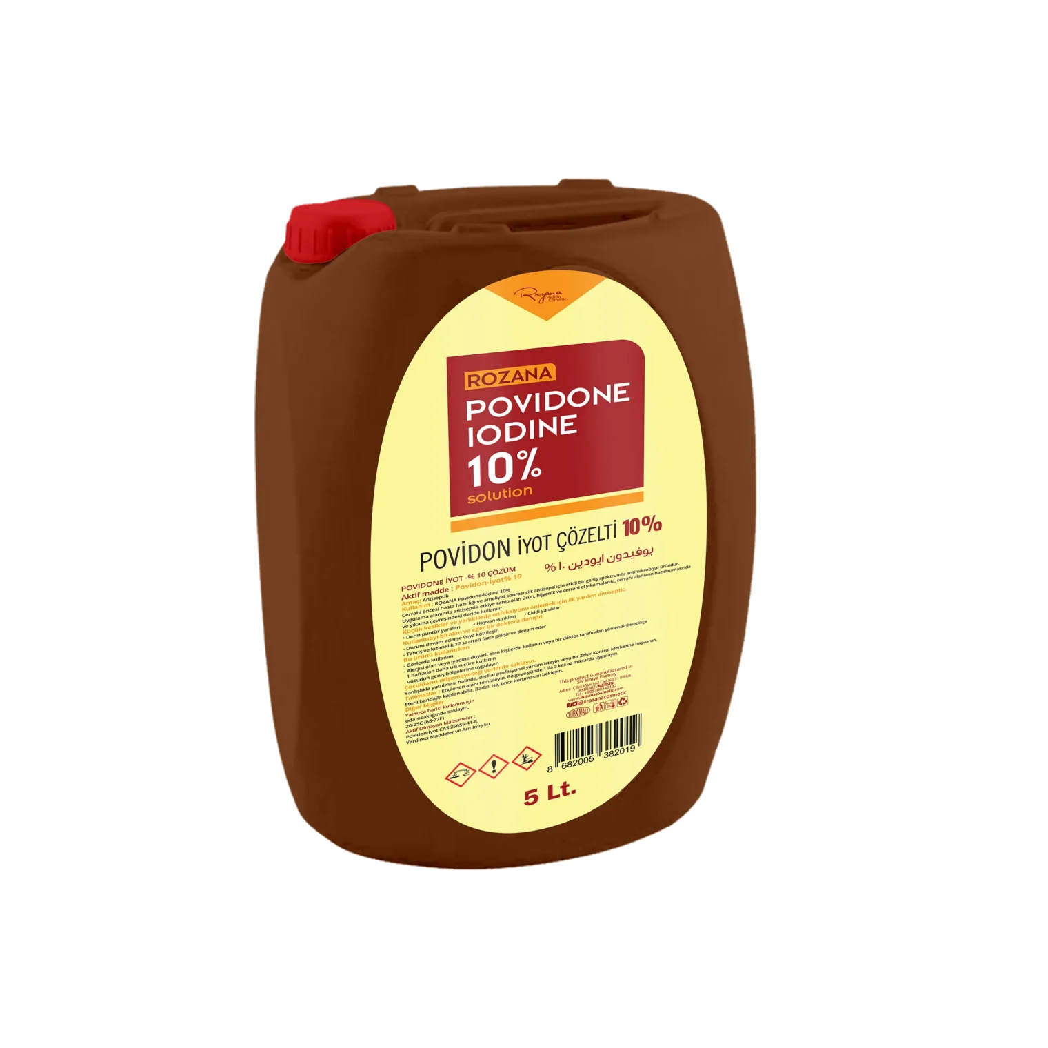 ROZANA POVIDONE IODINE 10% SOLUTION 5L