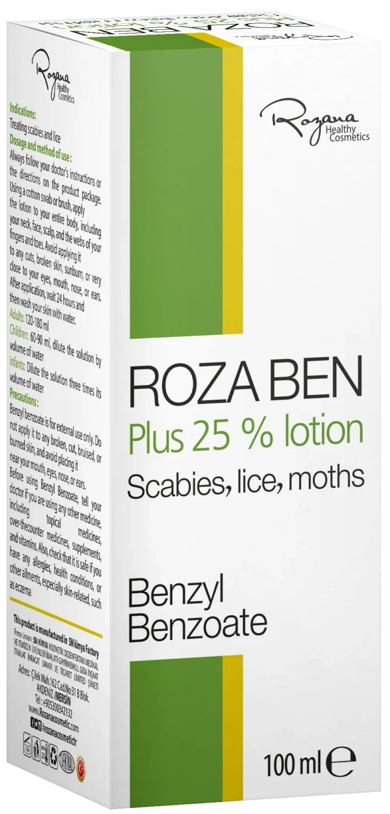 ROZANA ROZA BEN PLUS 25% LOTION