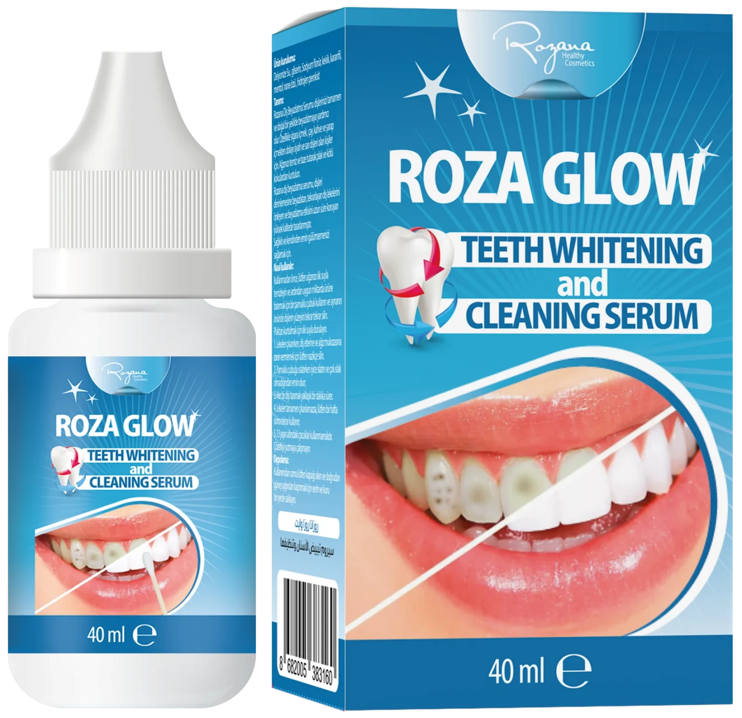 ROZANA ROZA GLOW – WHITENING & CLEANING – 40 mL