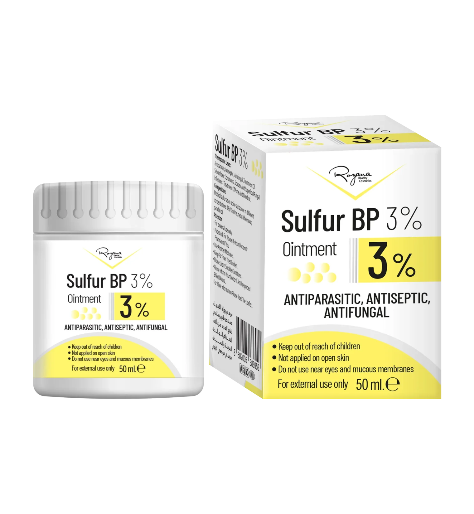ROZANA SULFUR BP OINTMENT 3%