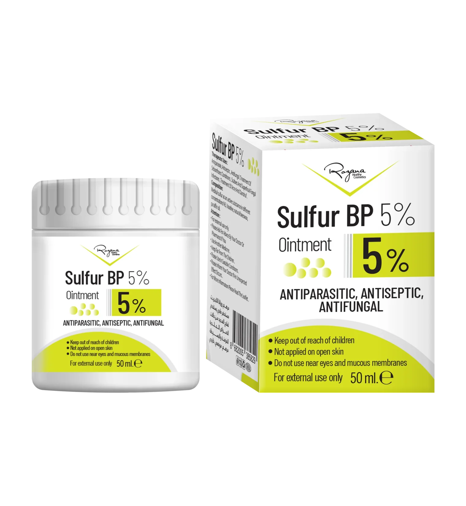 ROZANA SULFUR BP OINTMENT 5%