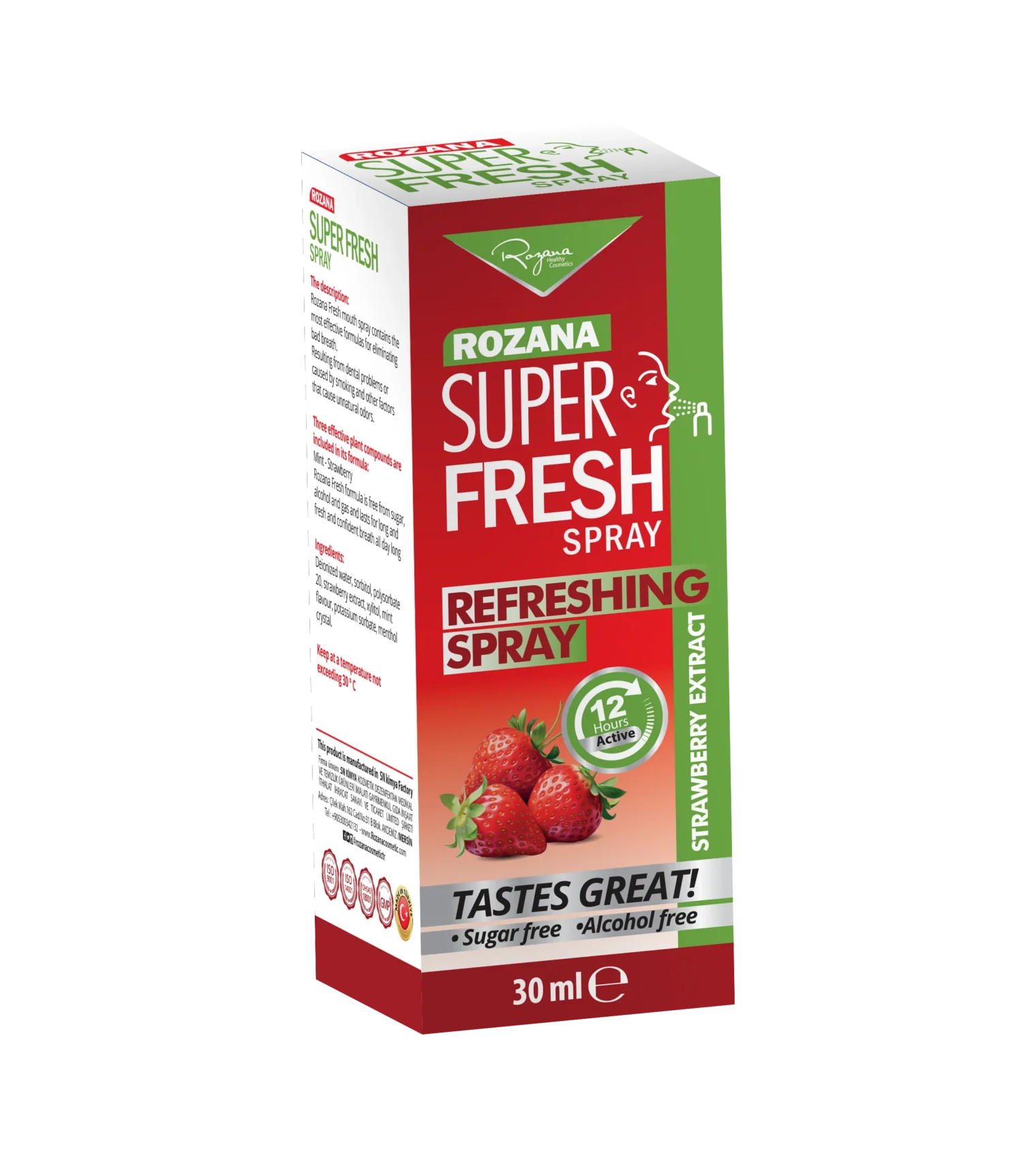 ROZANA SUPER FRESH SPRAY – STRAWBERRY