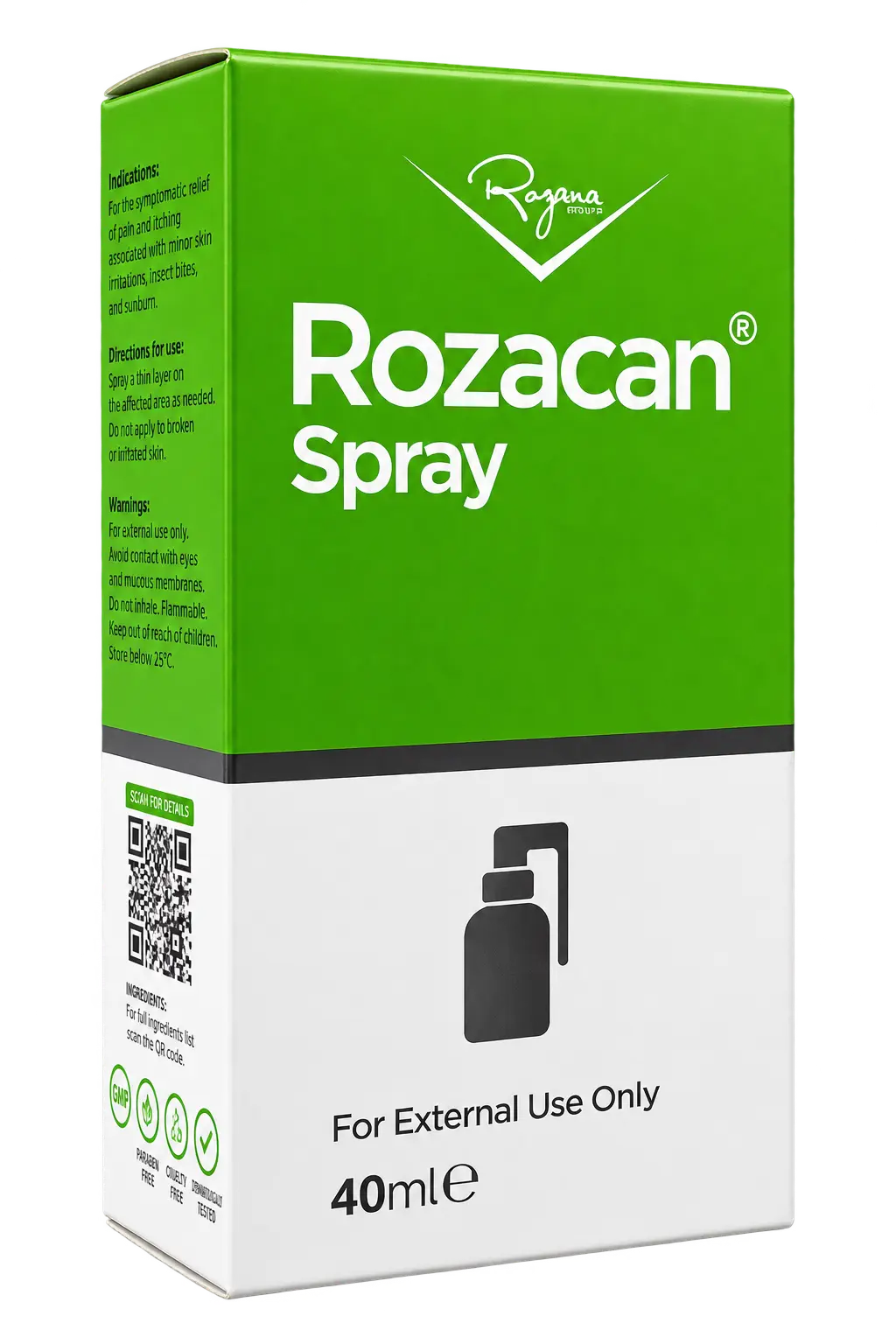 ROZANA ROZACAN SPRAY – 40 mL