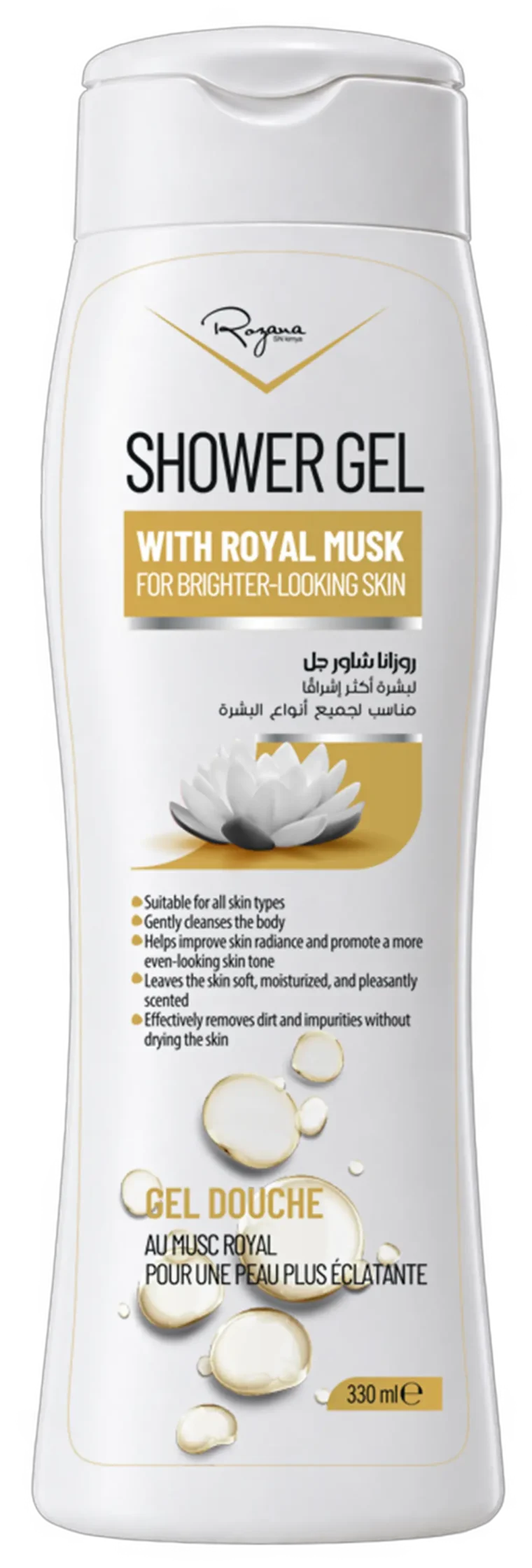ROZANA SHOWER GEL WITH ROYAL MUSK – 330 mL