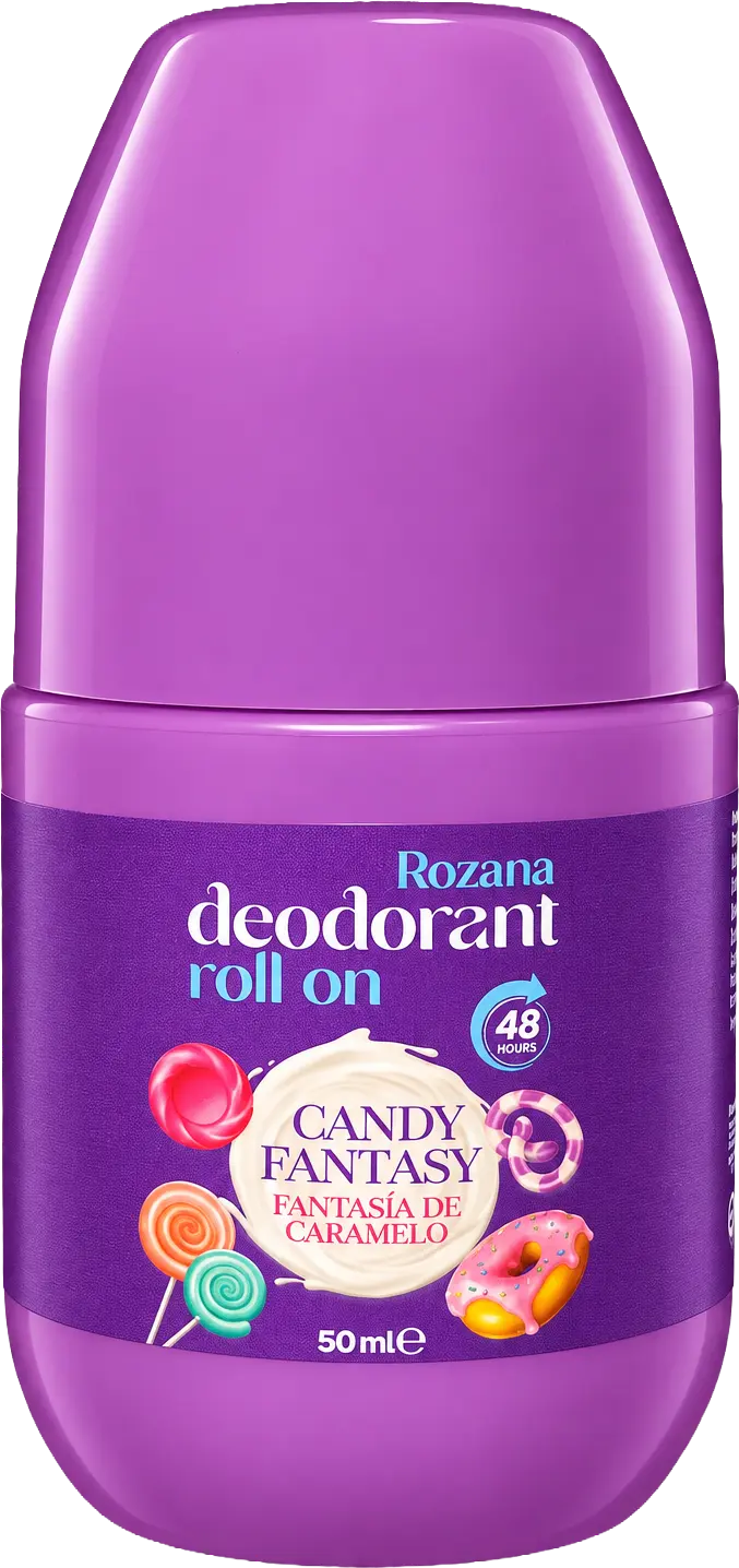 ROZANA DEODORANT ROLL ON 48 HOURS – CANDY FANTASY – 50 mL